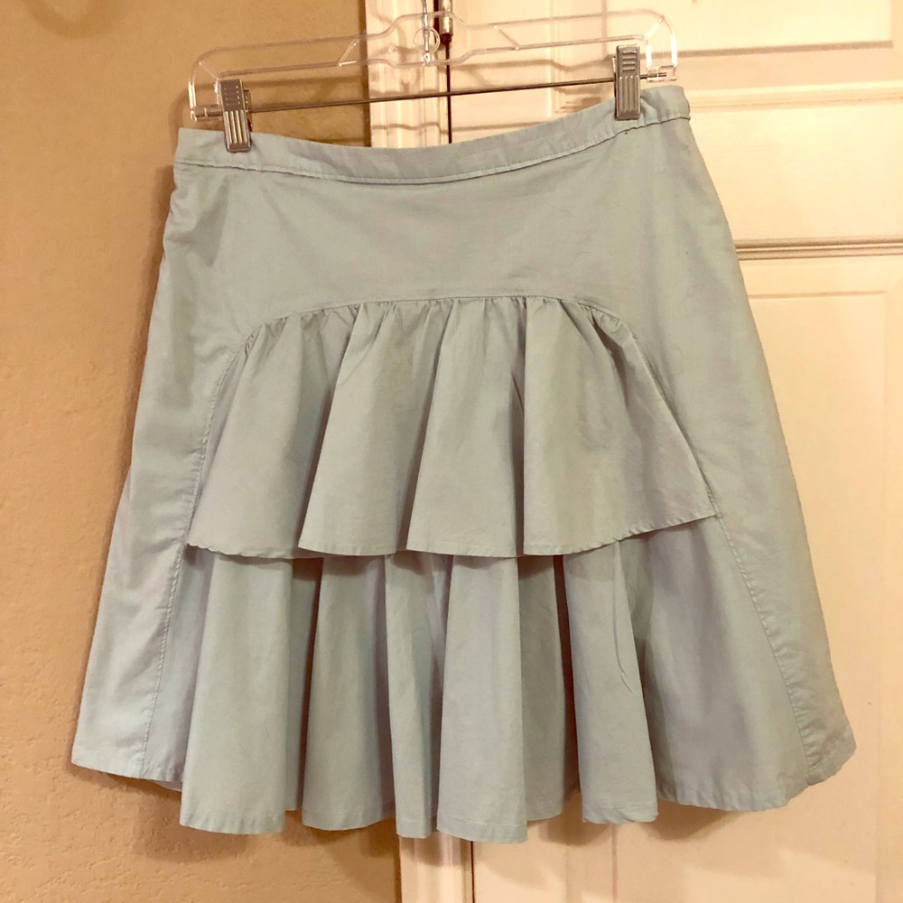 Anthropology Odille Ruffle-back Skirt